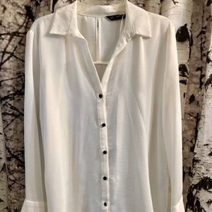 NWOT Zara dressy white blouse